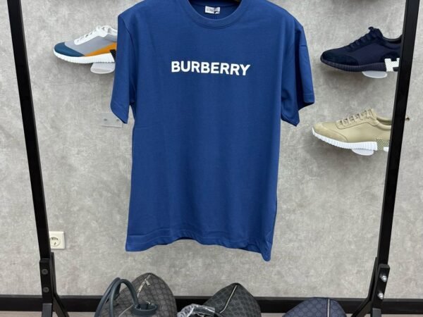 Burberry Text Blue T-Shirt