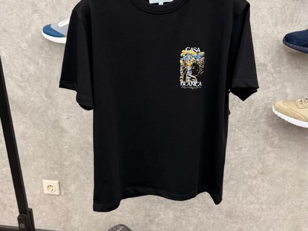 Casablanca Black T-Shirt Ghosty