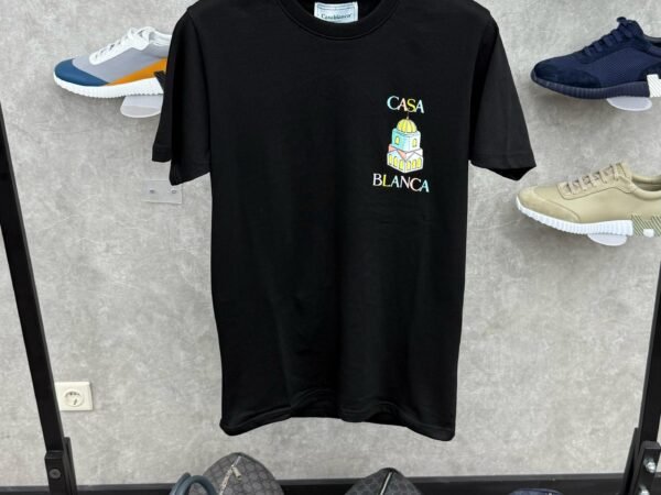Casablanca Black T-Shirt Mosq