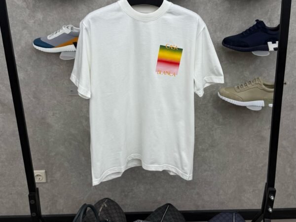 Casablanca White T-Shirt Backwards