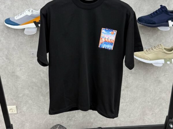 Casablanca Black T-Shirt Oroe