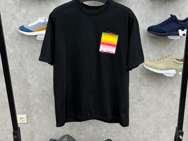 Casablanca Black T-Shirt Backwards