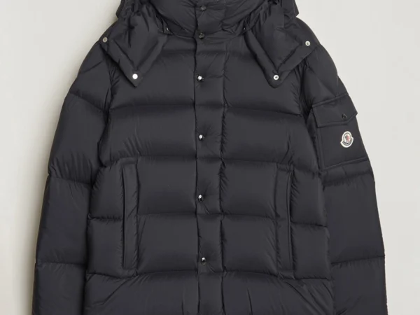 moncler Vezere Hooded Down Jacket Black