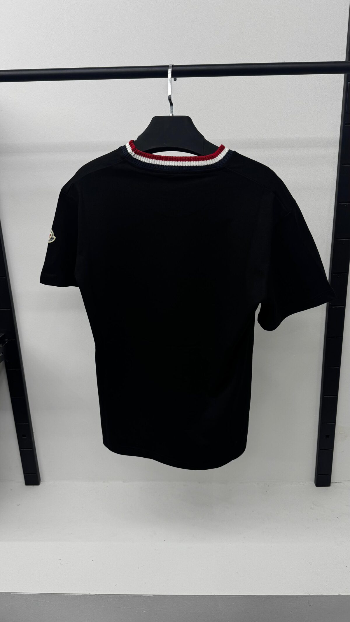Moncler Embroidered T-shirt Black - Afbeelding 2