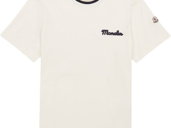 Moncler Embroidered T-shirt White