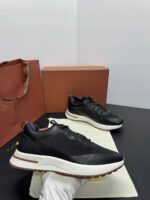 loro piana walker black leather - Afbeelding 2