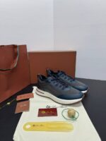 loro piana walker navy leather