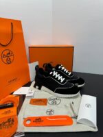 hermes bouncing black full seude