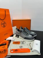 hermes bouncing grey leather