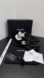 chanel black on white