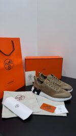 hermes suede beige