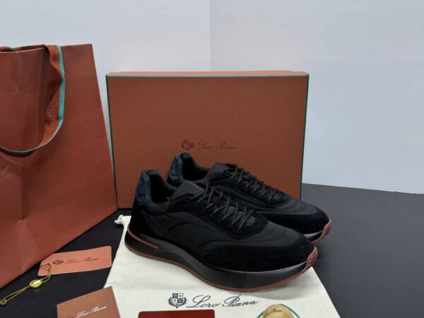loro piana seude black on black