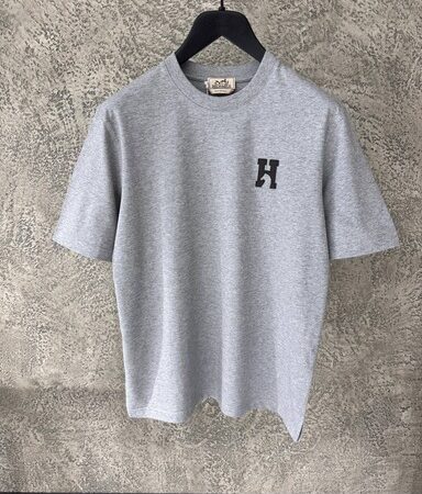 Hermes Cotton T-Shirt Black Grey