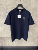 Hermes Cotton T-Shirt Navy Blue - Afbeelding 2