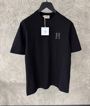 Hermes  Cotton T-Shirt Black