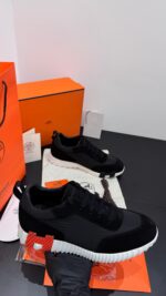 Hermes Bouncing Black White Seude - Afbeelding 2