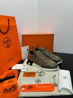 hermes sneakers Brown
