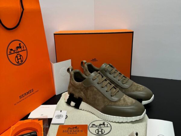 hermes sneakers Brown
