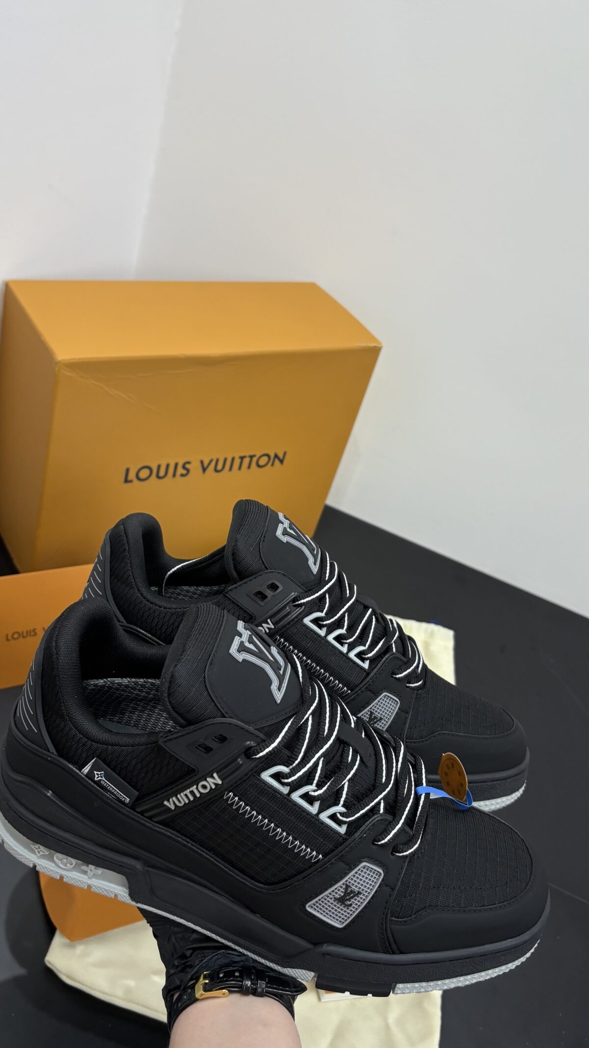Louis Vuitton Trainer Black Grey - Afbeelding 2