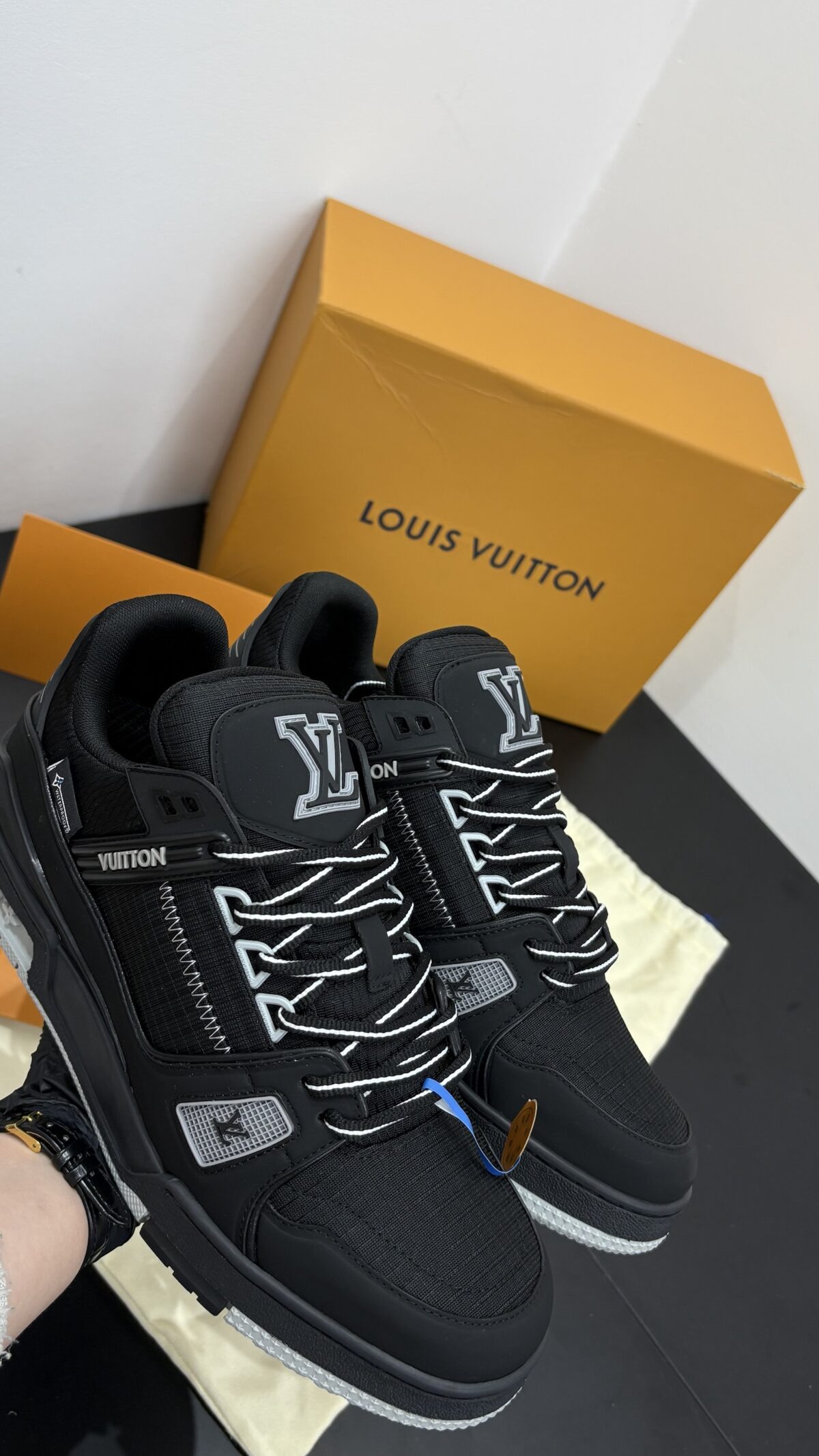 Louis Vuitton Trainer Black Grey - Afbeelding 4