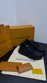 Louis Vuitton Full Black Leather Embroid