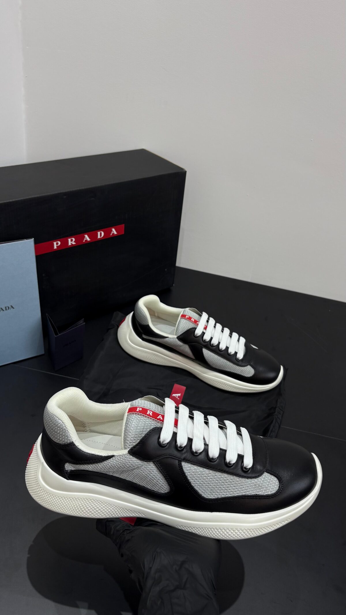 Prada Cups Black Grey - Afbeelding 2