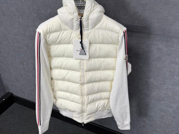 Moncler Cardigan Wit, NFC LOGO