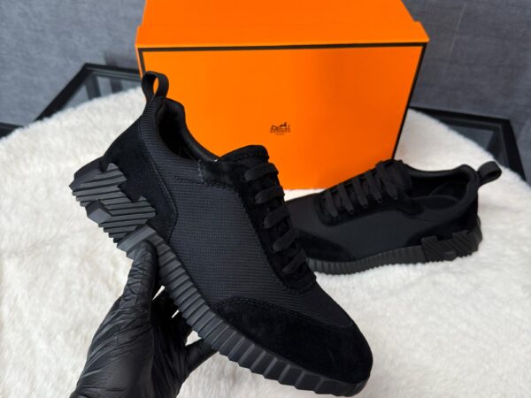 Hermes Bouncing Black on Black Sneakers