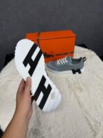 Hermes Bouncing Grey Leather / Suede - Afbeelding 5