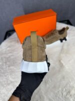 Hermes Bouncing Brown Suede Sneakers - Afbeelding 6