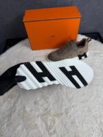 Hermes Bouncing Brown Suede Sneakers - Afbeelding 5