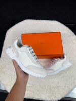 Hermes Bouncing White Sneakers