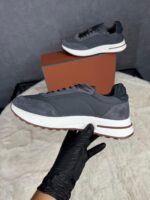 Loro Piana Weekend Walk Sneakers Grey Suede - Afbeelding 3