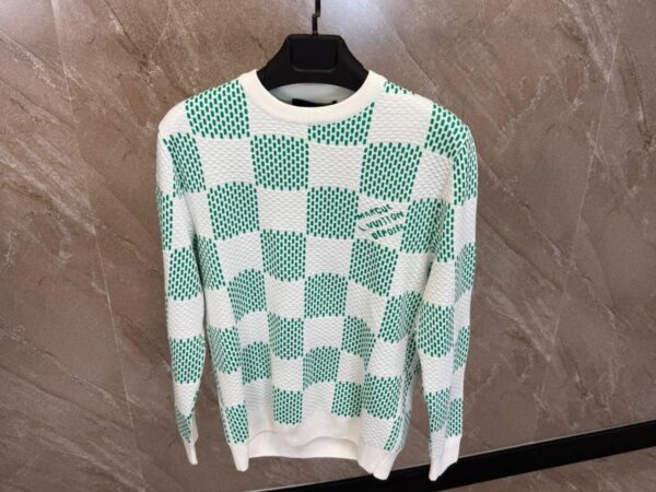 Louis Vuitton Sweater Green / White