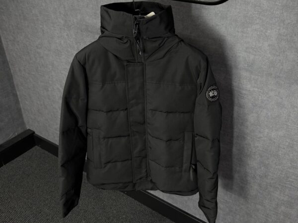 Canada Goose Mac Millan Black, Black Logo High Quality