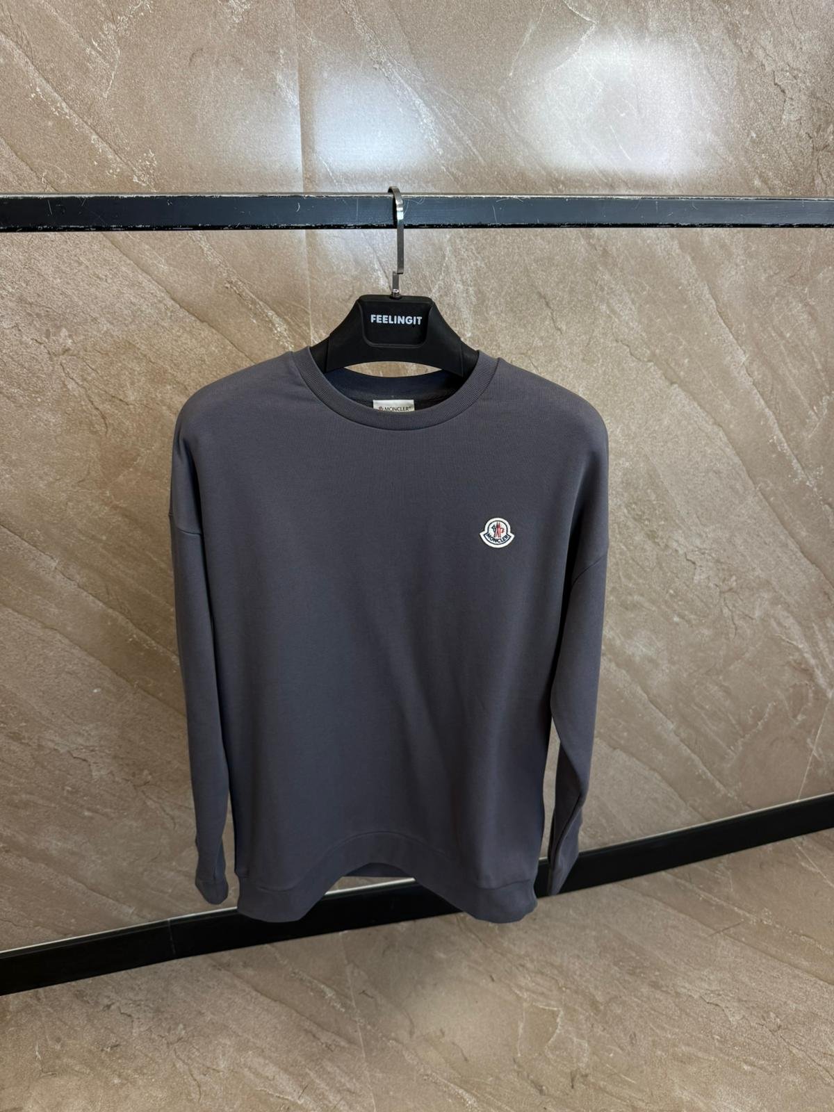 moncergrijs (1) Moncler Sweater Smoke Grey - Afbeelding 1