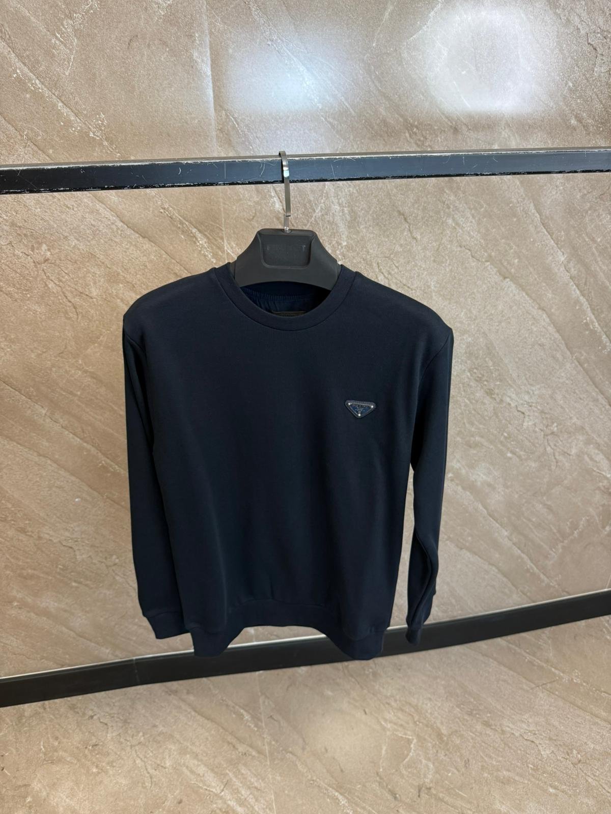 pradablauw (1) Prada Sweater Navy Blue - Afbeelding 1