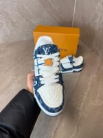 Louis Vuitton Trainers Blue White - Afbeelding 3
