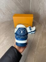 Louis Vuitton Trainers Blue White - Afbeelding 4