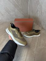 Loro Piana Weekend Walk Sneakers Khaki Leather