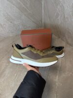 Loro Piana Weekend Walk Sneakers Khaki Leather - Afbeelding 2
