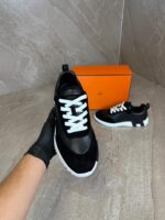 Hermes Bouncing Black White Leather - Afbeelding 3