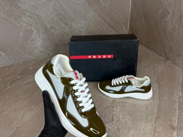 Prada Cups Green Sneakers