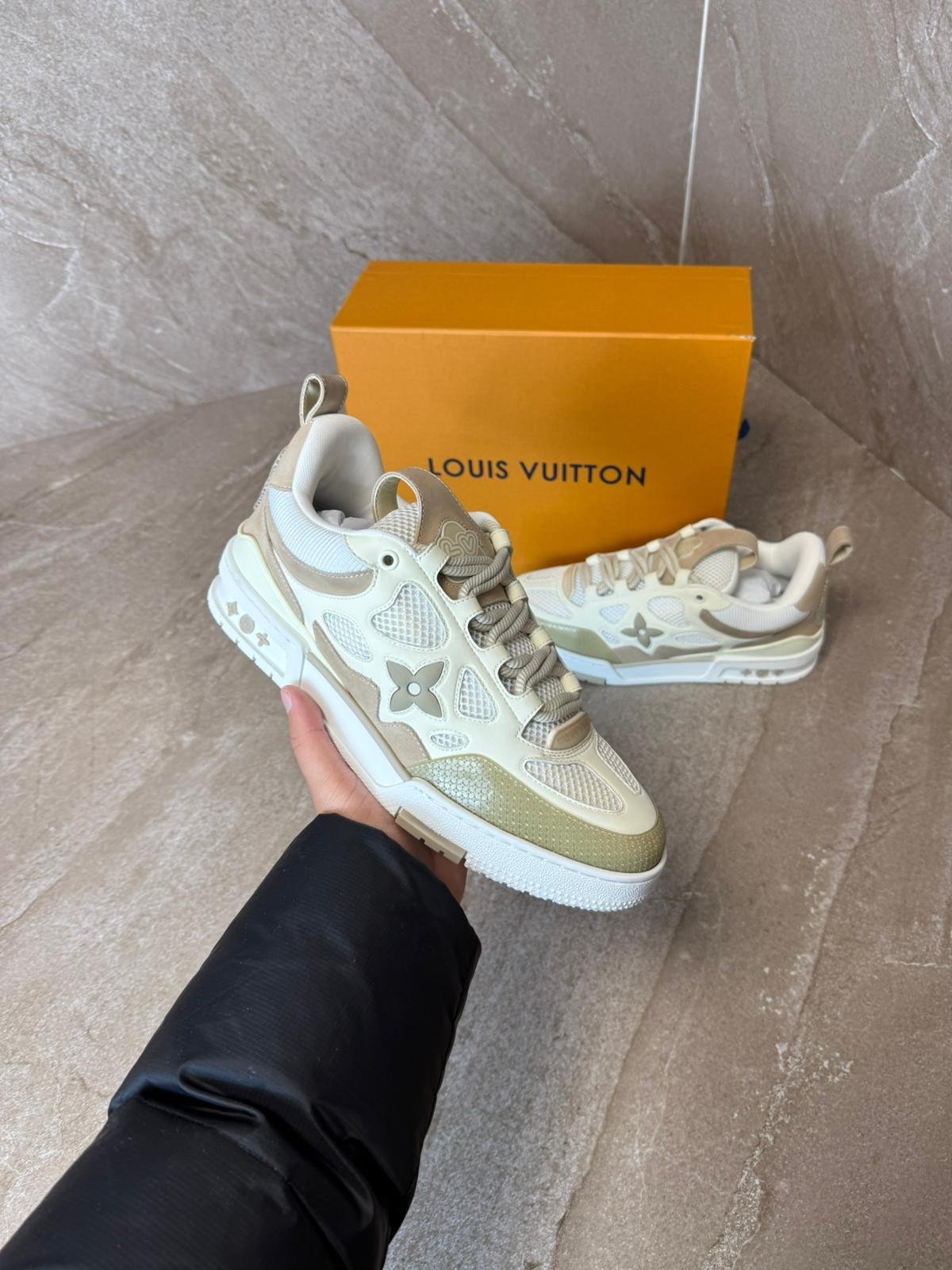 skatesbeige (3) Louis Vuitton Skates Trainers Beige - Afbeelding 1
