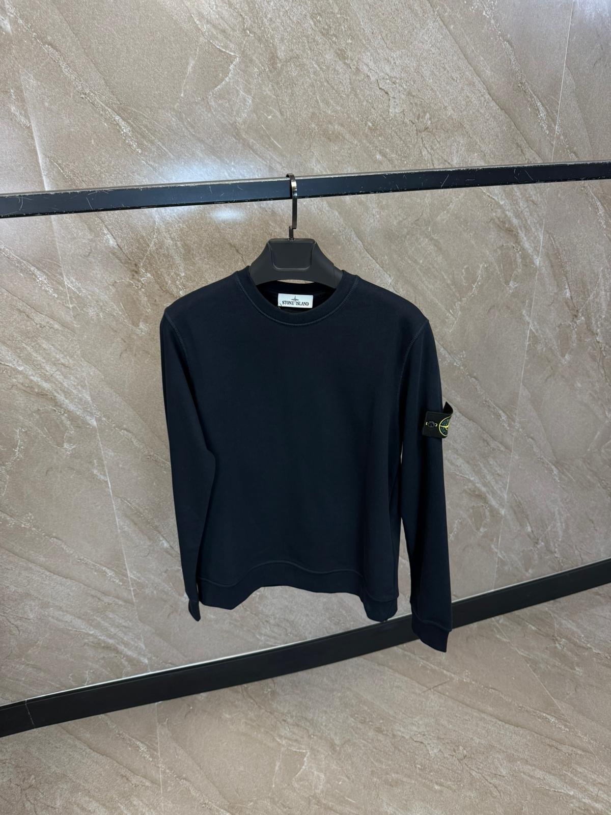 stonenavy (2) Stone Island Sweater Navy Blue - Afbeelding 1