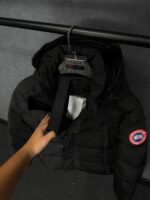 Canada Goose Wyndham Black, Rode Logo High Quality - Afbeelding 4