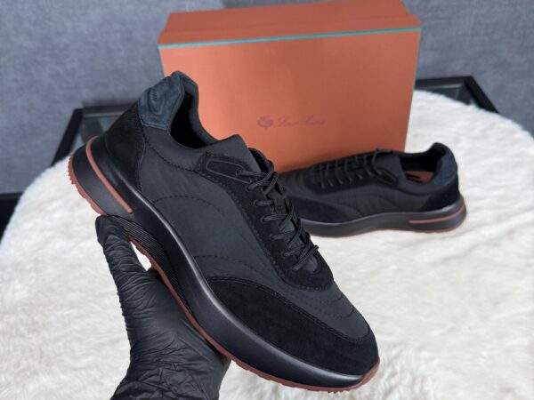 Loro Piana Weekend Walk Sneakers Black on Black Suede