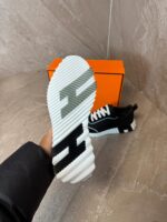 Hermes Bouncing Sneakers Black, White Stripes - Afbeelding 5