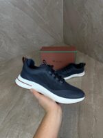 Loro Piana Weekend Walk Sneakers Blue Leather - Afbeelding 2