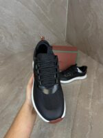 Loro Piana Weekend Walk Sneakers Black Leather - Afbeelding 3